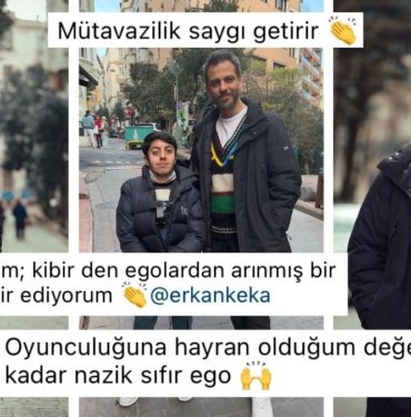 Erkan Kolçak Köstendil Sokak Fotoğrafçısının İsteğini Geri Çevirmeyerek Kameraya Poz Verdi!