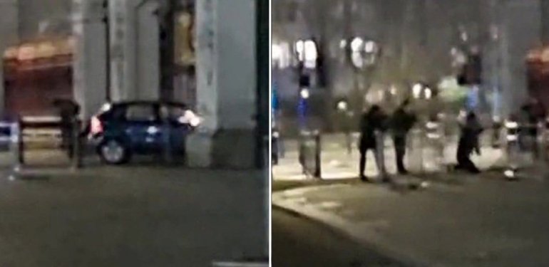 Buckingham Sarayı’nın kapısına çarptı: Gözaltına alındı