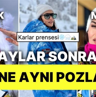 Fahriye Evcen “Karlar Kraliçesi” Övgüleri Aldığı Kar Pozlarını Yeniden Paylaştı
