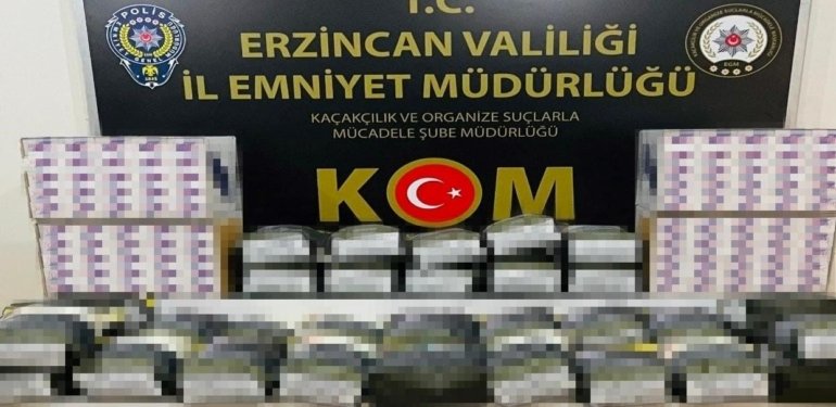 Erzincan’da kaçakçılık operasyonu
