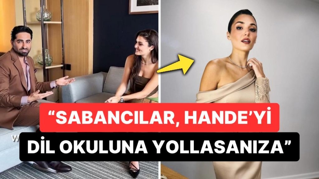 İngilizce Öğrendiğini Kanıtlamaya Çalışan Hande Erçel’in Hintçe Konuştuğu Anlar Epey Güldürdü