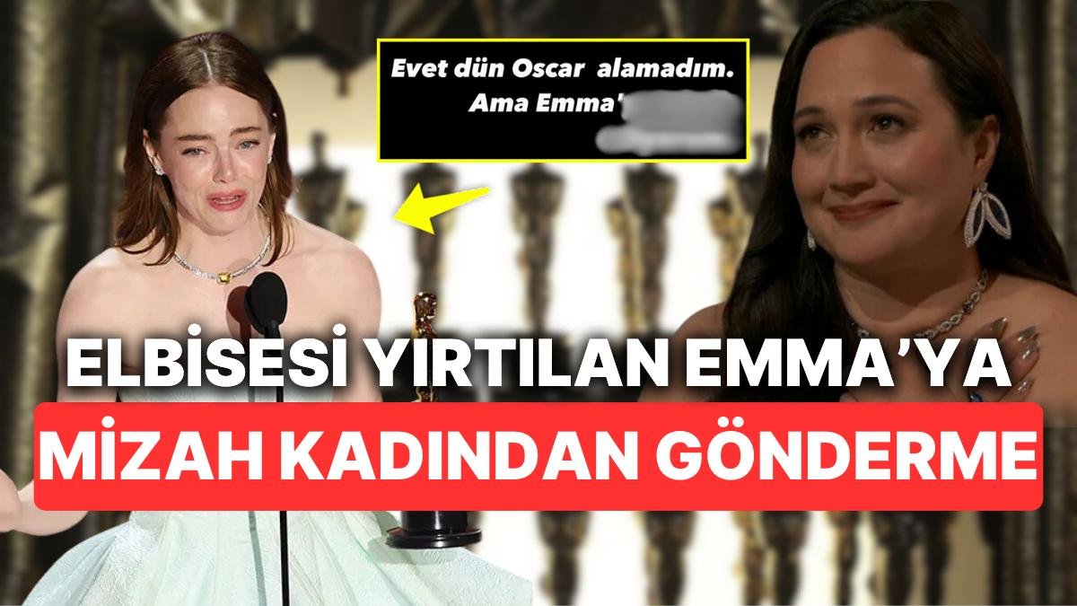 Gupse Özay Oscar’da Emma Stone Ödül Aldığı Sırada Gözleri Dolan Lily Gladstone’a Benzerliğiyle Şoke Etti