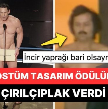 1974’teki Olaya Gönderme Yaptılar: John Cena Oscar Ödül Vermek İçin Sahneye Çırılçıplak Çıkınca Olanlar Oldu