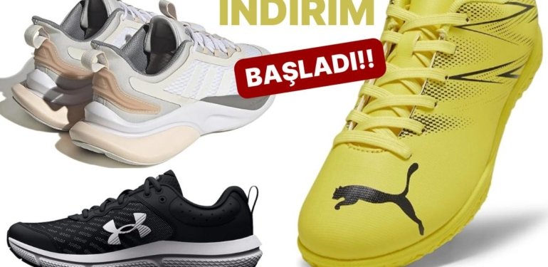 Bahar Fırsatları Başladı: İndirimli Adidas Puma ve Under Armour Ayakkabılar Burada!