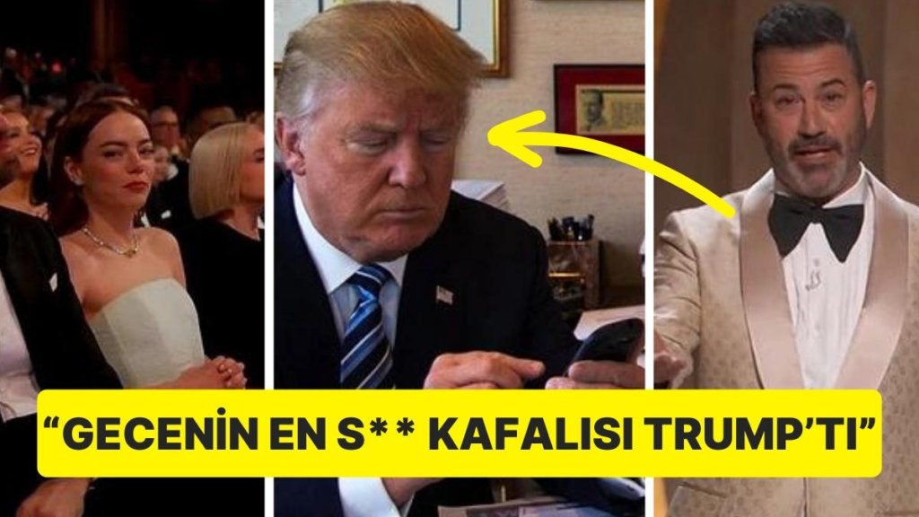 Oscar Gecesi Hakkında Paylaşım Yapan Donald Trump’a Sunucu Jimmy Kimmel’ın Sözleri Çok Ağır Oldu