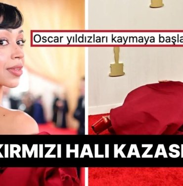 2024 Oscar Ödülleri Geleneksel Kırmızı Halı Düşüşüyle Başladı! Liza Koshy Uzun Topuklularının Gazabına Uğradı