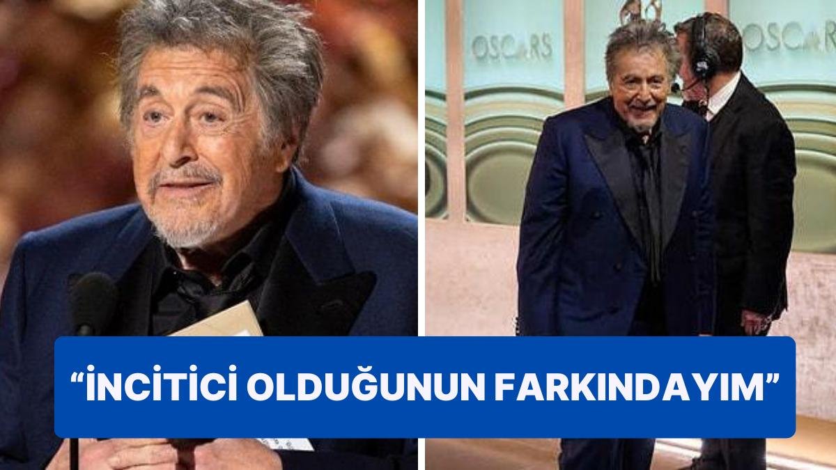 Oscar Gecesinde Eleştirilerin Odağı Haline Gelen Al Pacino’dan İlk Açıklama Geldi!