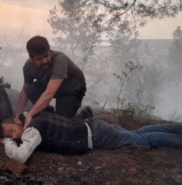 Ormanı yakana ilçeye ve ormana giriş yasağı