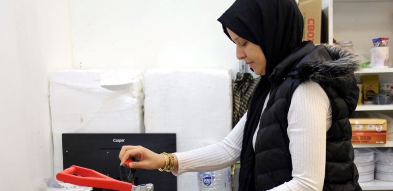 Kadın girişimci devlet desteğiyle kendi işini kurdu