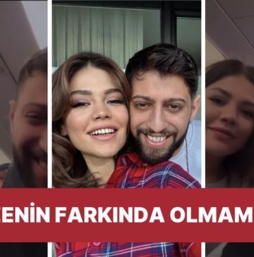 Eda Sakız ve Burak Bulut’un Uçakta Çekecekleri Romantik Videoyu Teyzenin Sabote Etmesi Kahkaha Attırdı