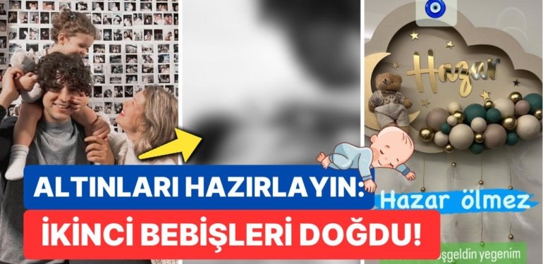 Ece Çeşmioğlu ve Taner Ölmez’in Oğulları Hazar Sonunda Doğdu: Baba ve Oğuldan İlk Kare de Geldi!