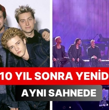 Bir Zamanların Efsane Müzik Grubu NSYNC Yıllar Sonra Justin Timberlake Konserinde Bir Arada Şarkı Söyledi