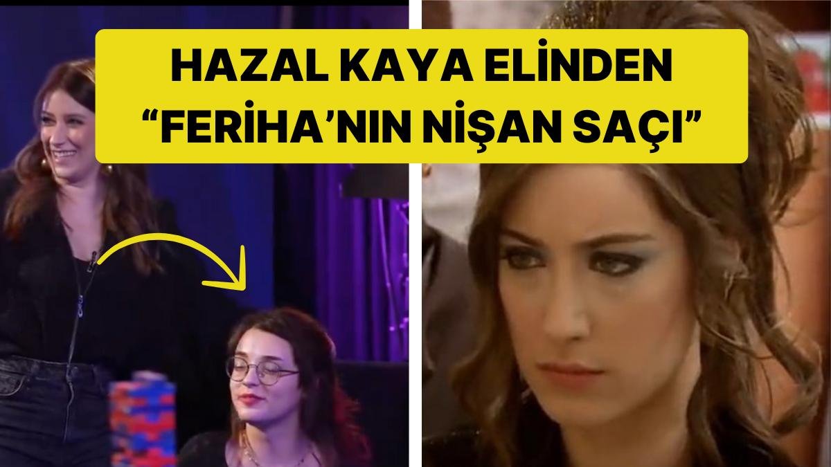 Hazal Kaya, Feriha’nın Meşhur Nişan Saçını Hayranına Yaptı!