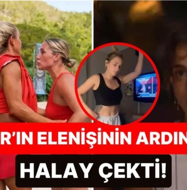 Survivor’da Yaşadığı Tartışma Sonucunda Diskalifiye Olan Sema, Pınar’ın Elenişini Halay Çekerek Kutladı!