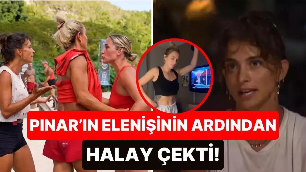 Survivor’da Yaşadığı Tartışma Sonucunda Diskalifiye Olan Sema, Pınar’ın Elenişini Halay Çekerek Kutladı!