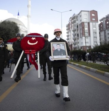 Konya’da şehit olan Uzman Çavuş Ercan Güven’e veda