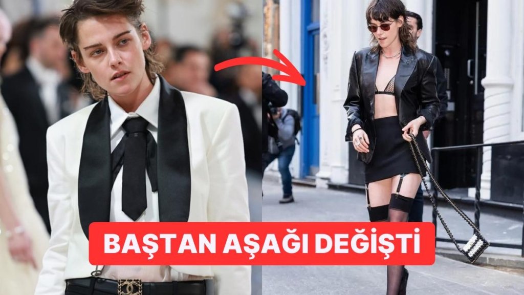 Maskülen Tarzını Bir Kenara Bırakan Kristen Stewart’ın Jartiyerli Kombini Şaşırttı