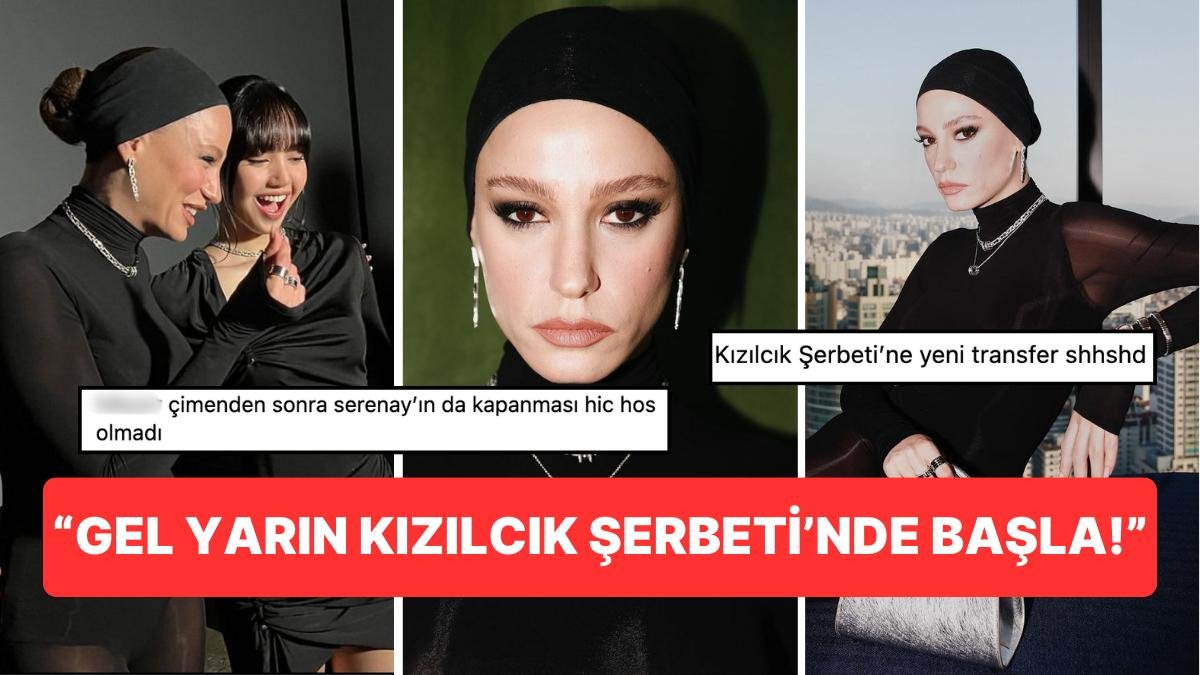 Blackpink Hayranları da Coştu: Güney Kore’ye Giden Serenay Sarıkaya’nın Bandanalı Tarzına Yorum Yağdı