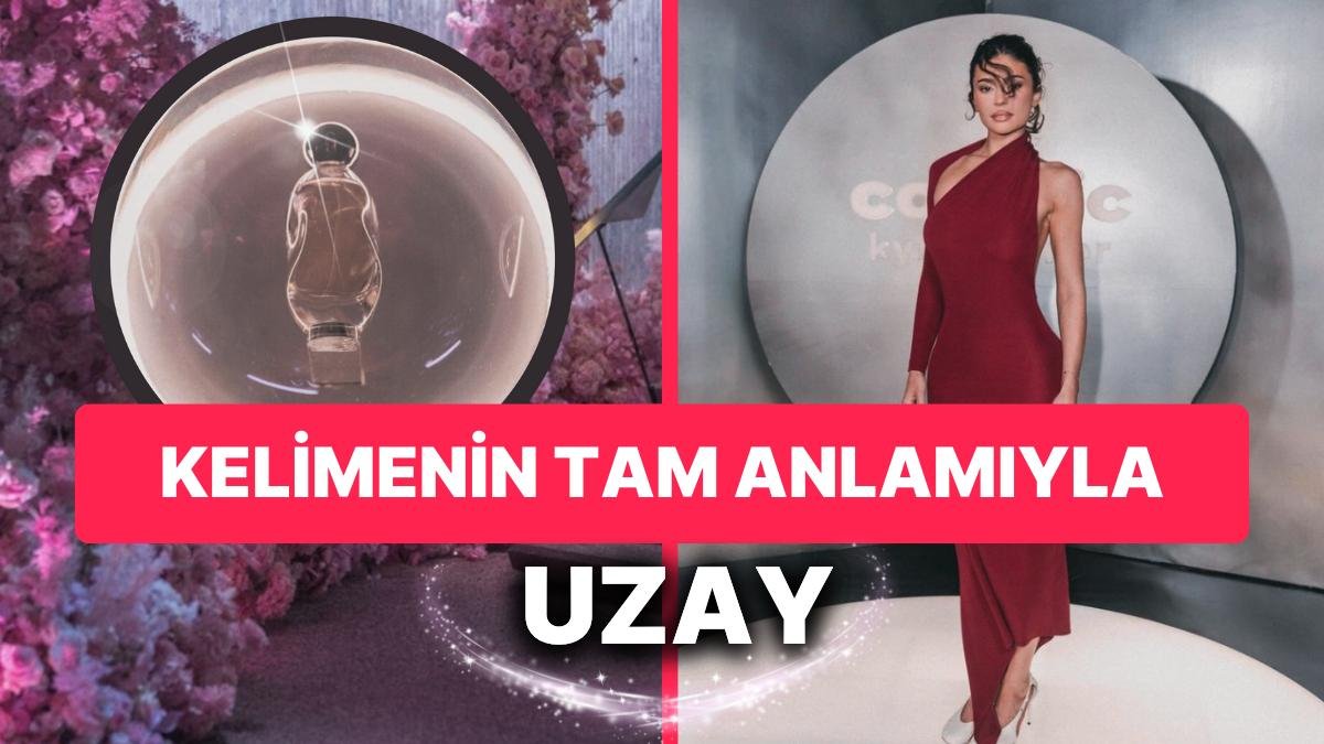 Kylie Jenner Yeni Parfümü ‘Cosmic’in Lansmanında Resmen Dişil Enerjisini Konuşturdu