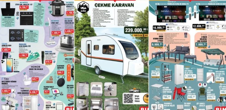 BİM’e Çekme Karavan Geliyor! 19 – 22 Mart 2024 BİM Aktüel Ürünler İndirim Kataloğu
