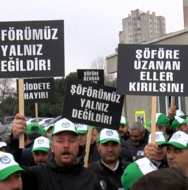 İETT şoförüne bıçaklı saldırıya protesto