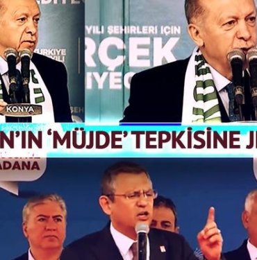 Erdoğan mitingdeki slogana “Çırağa, kalfaya müjde olmaz” deyip tepki gösterdi! Özgür Özel