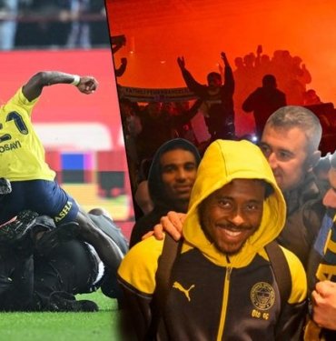 Fenerbahçeli futbolcular kahraman gibi karşılandı! Trabzonspor maçı sonrası Sabiha Gökçen Havalimanı