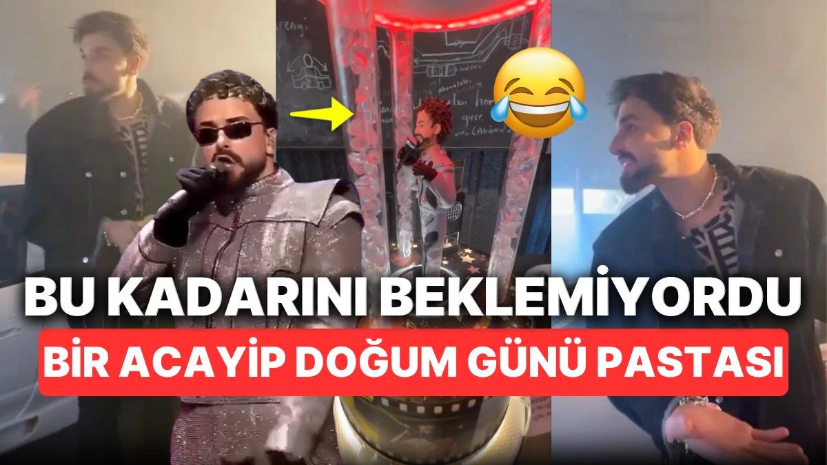 Doğum Günü İçin Boyundan Büyük Pasta Yaptırılan Sefo Bir de Şarkı Çaldığını Öğrenince Çocuklar Gibi Sevindi