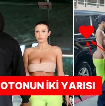 Neon Kilotlu Çorabıyla Cennet Mahallesinden Fırlayan Bianca Censori ve Kanye West Gezerken Görüntülendi