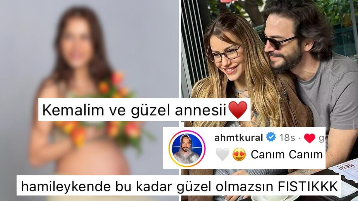 Ahmet Kural’ın Eşi Çağla Gizem Şahin Doğuma Sayılı Günler Kala Karnı Burnunda Yeni Pozlarını Paylaştı!