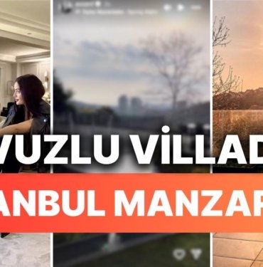 Lüks Villasının Detaylarını Gördüğümüz Fahriye Evcen Bu Kez Havuzlu Manzarasını Paylaştı