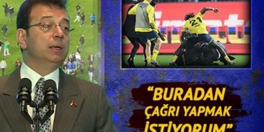 Olaylı derbi sonrası İmamoğlu