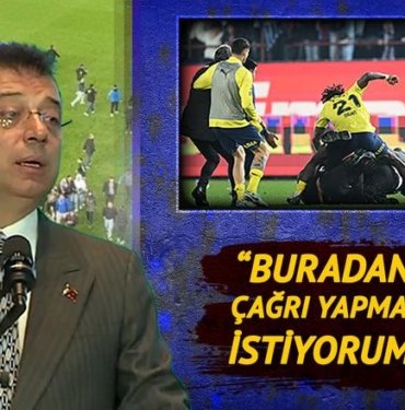 Olaylı derbi sonrası İmamoğlu