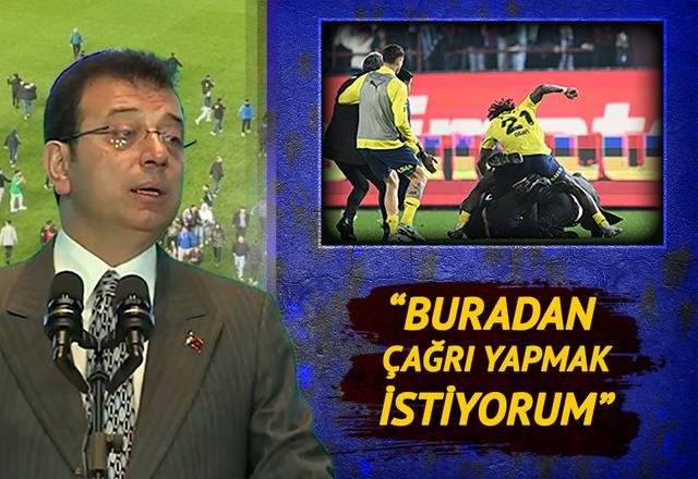 Olaylı derbi sonrası İmamoğlu