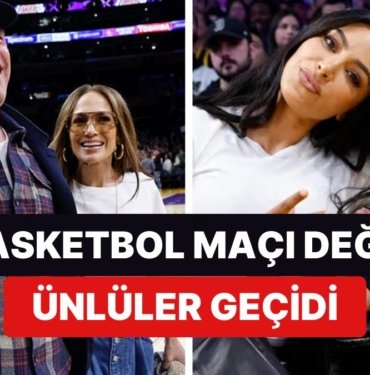 Kimler Kimlerle Beraber! Kim Kardashian, Jennifer Lopez ve Bad Bunny Basketbol Maçında Bir Araya Geldiler