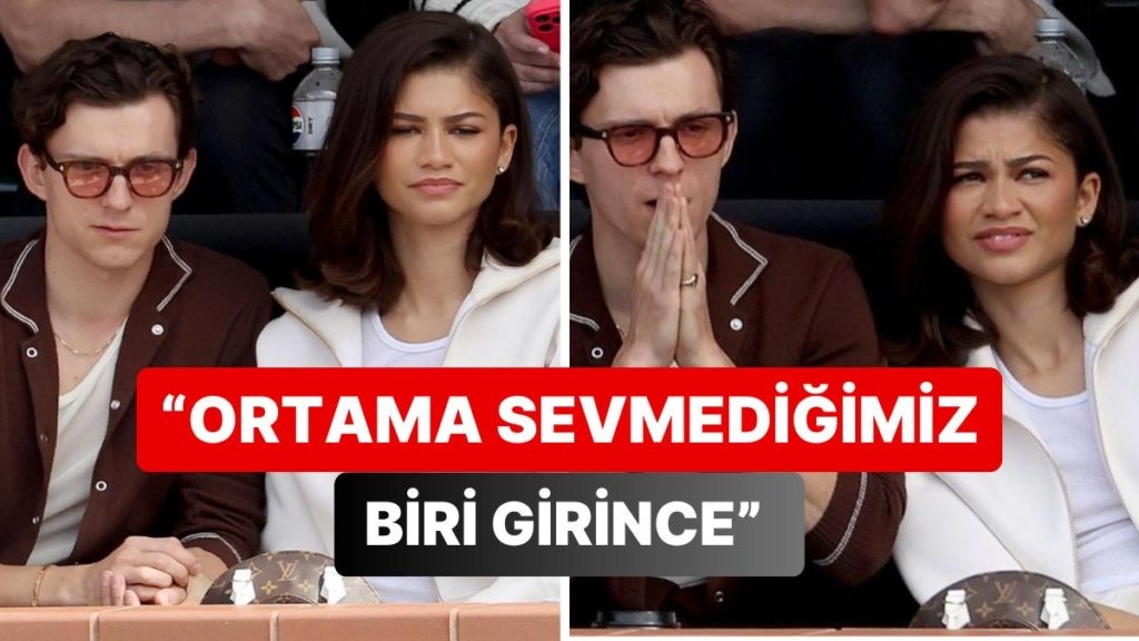 Film Gibi Bir Aşk Yaşayan Zendaya ve Tom Holland Gittikleri Maçta Kameraya Yansıyan Mimikleriyle Güldürdü