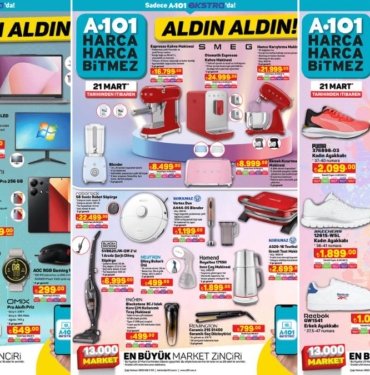 A101’e SMEG Ürünleri Geliyor! 21 Mart 2024 A101 İnternete Özel Aldın Aldın Kataloğu