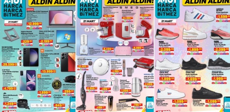 A101’e SMEG Ürünleri Geliyor! 21 Mart 2024 A101 İnternete Özel Aldın Aldın Kataloğu