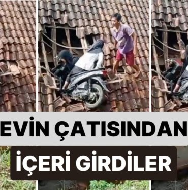 Motosikletleriyle Gezerken Bir Evin Çatısından İçeri Giren İki Kardeş Oradaki İnsanlar Tarafından Kurtartıldı