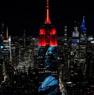 Star Wars karakterleri Empire State binasına yansıtıldı