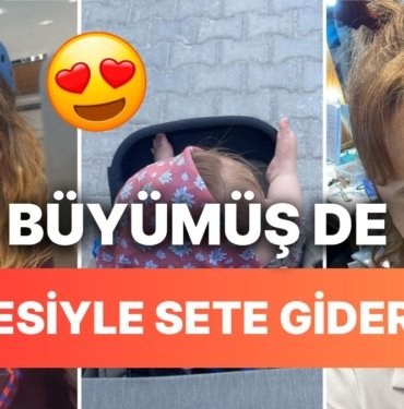 Demet Evgar, Bahar Dizi Setinde Kızının Kendisine Makyaj Yaptığı Tatlı Anları Paylaştı!