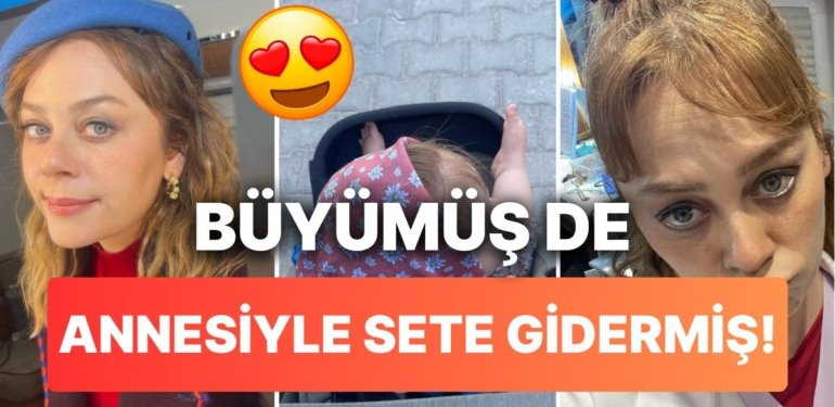 Demet Evgar, Bahar Dizi Setinde Kızının Kendisine Makyaj Yaptığı Tatlı Anları Paylaştı!