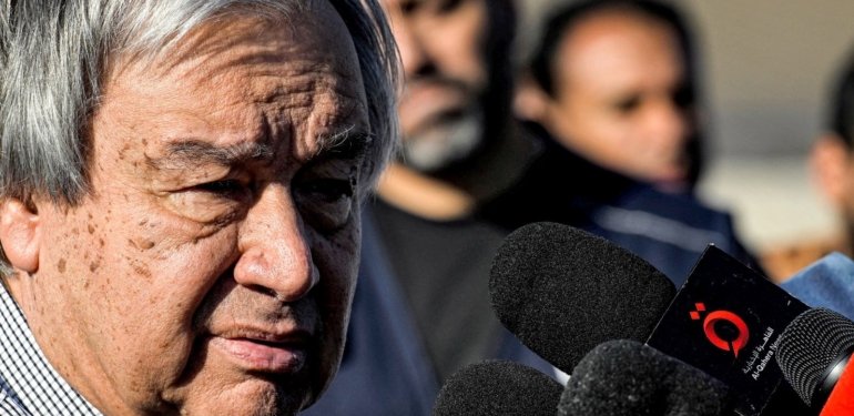 Guterres’ten Refah Sınır Kapısı’nda acil ateşkes çağrısı | Filistinlilere seslendi: “Yalnız değilsiniz”