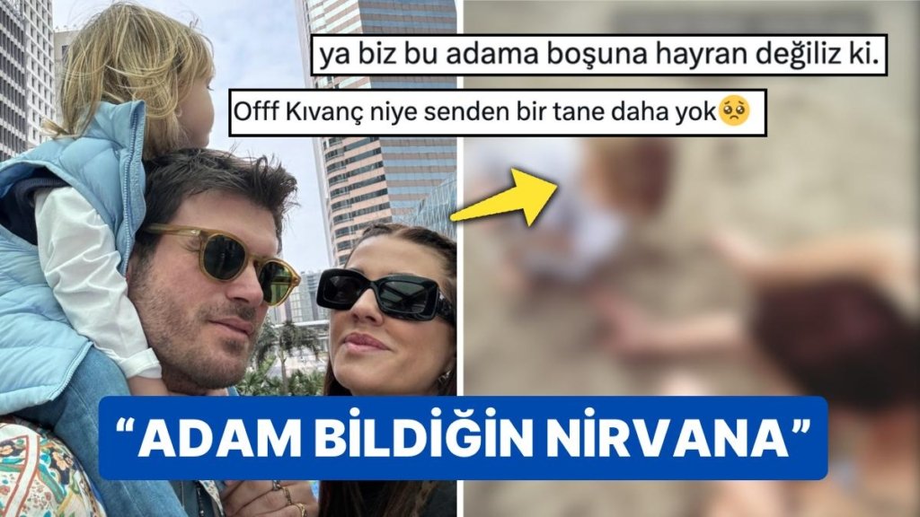 Kıvanç Tatlıtuğ Oğlu Kurt Efe’yle Yaptığı Paylaşıma Eklediği Notla Çıtayı Yine Arşa Çıkardı!