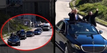 Çakarlı araçlarla sokak sokak gezip oy istedi: Muhtar adayı Şükrü Aydemir