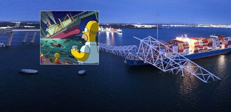 Simpsonlar, ABD’deki kargo gemisi kazasını da mı öngördü? (The Simpsons kehanetleri)