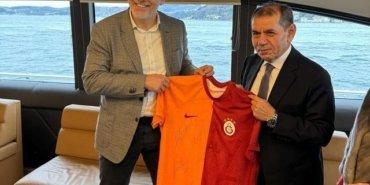 Galatasaray Başkanı Dursun Özbek, Martin Jahn ile bir araya geldi