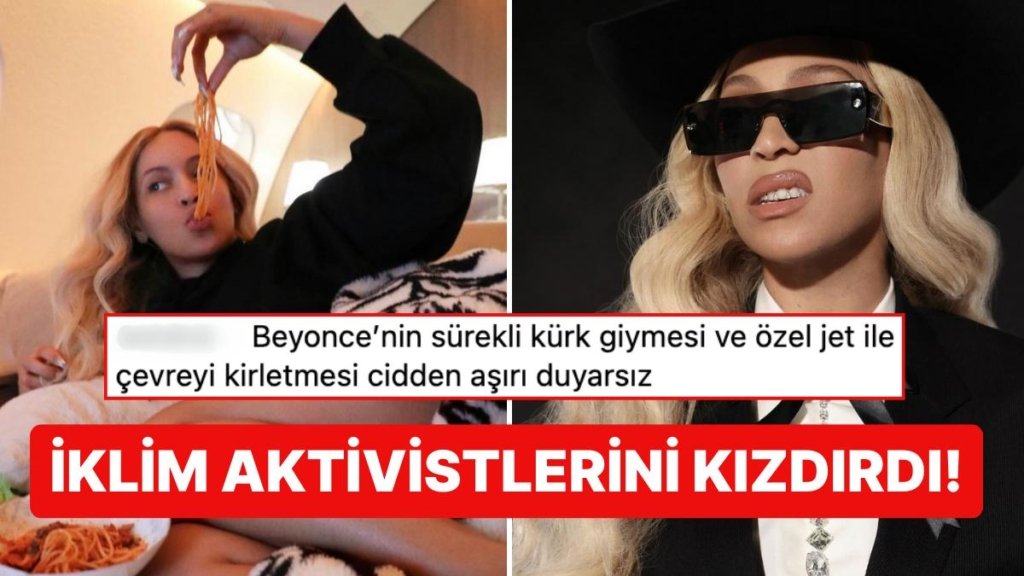 Beyonce Özel Jetinde Avuçla Makarna Yerken Fotoğraf Paylaşınca İklim Aktivistlerinin Linçlerine Doyamadı