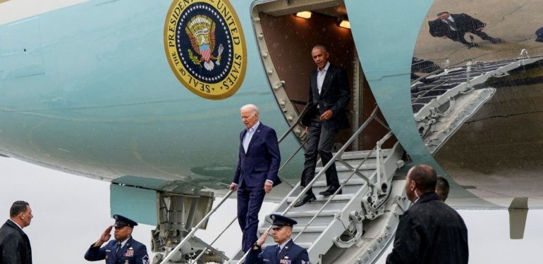 Biden’ın seçim kampanyası için ender görülen güvenlik önlemleri: 20 kum dolu kamyon konuşlandırıldı