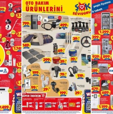 ŞOK’a Oto Bakım Ürünleri ve PlayStation 5 Geliyor! 30 Mart 2024 ŞOK Aktüel Ürünler Kataloğu